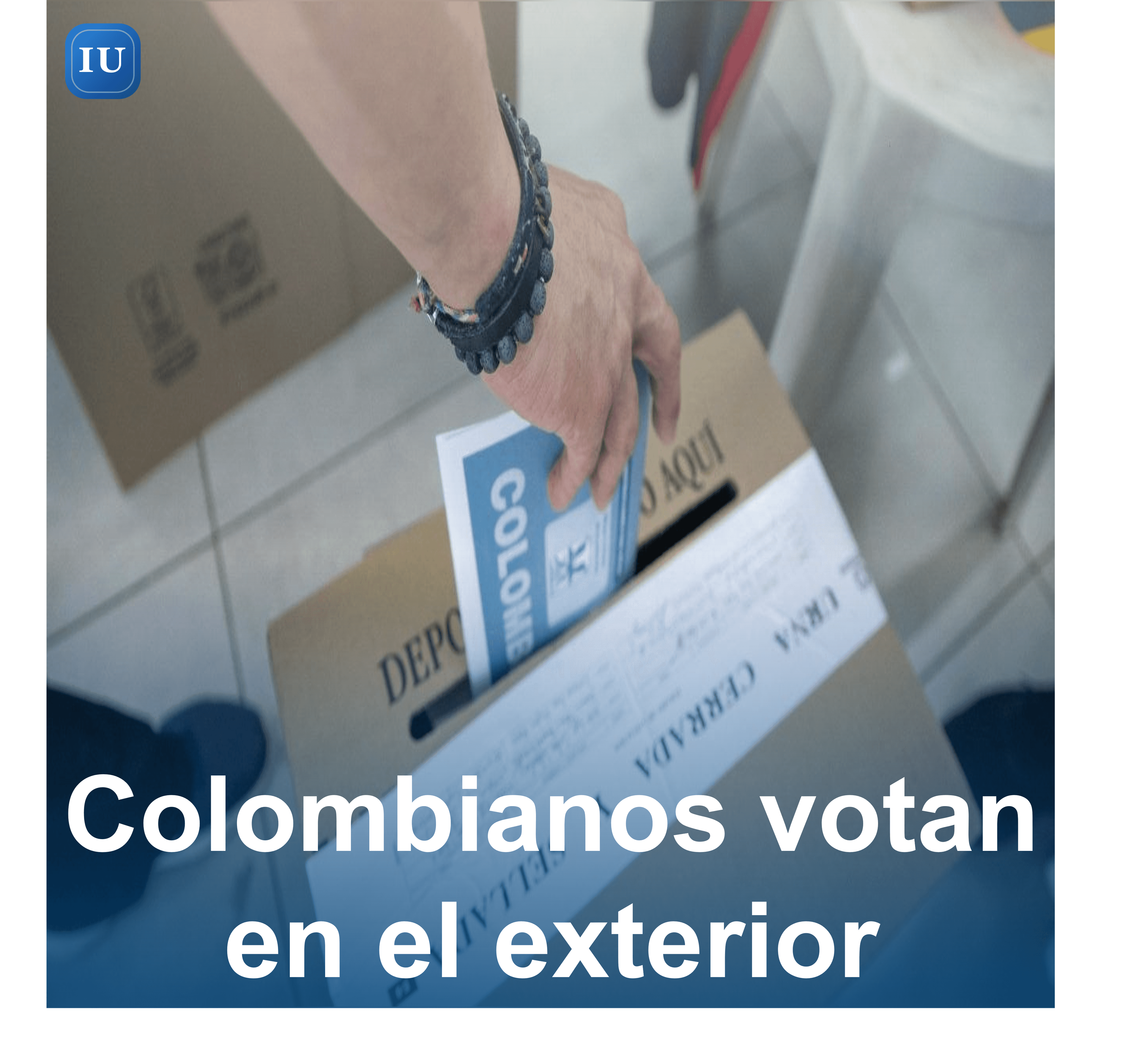 Colombianos votan en el exterior